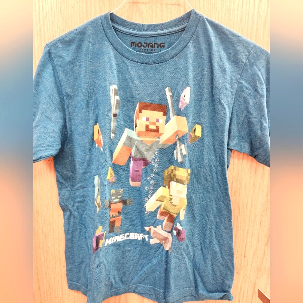 Blue Kids' Minecraft Adventure Tee